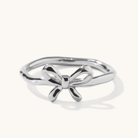 Bow Ring Silver